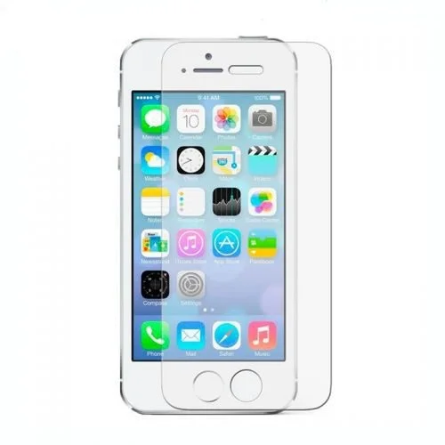 گلس محافظ صفحه نمایش شیشه ای معمولی آیفون 5 اس iPhone 5s
